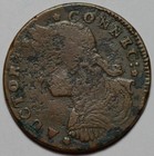 1787 Connecticut Colonial Copper  Draped Bust Left  Miller 33 11-z 18  R5