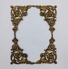 4antique French Ormolu Brass Plated Furniture Pediment mount Hardware Decoration