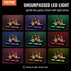 Vevor Led Lighted Liquor Bottle Display Bar Shelf Rf   App Control 16  2-step