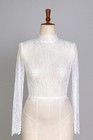 Wedding Dress Topper Jacket For Bride Lace Long Sleeves Top Accessories