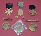 Masonic Shriner Sojourners Freemasonry Lot Pins Tie Bars Coins Medals Convention