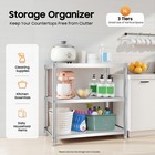 3-tier Kitchen Storage Cart Microwave Oven Rack Utility Workstation Stand Shelf