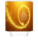 Merry Christmas Shower Curtain Bathroom Rug Bath Mat Non-slip Toilet Lid Cover