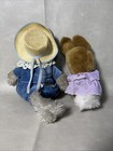 Vintage Eden Toys Peter Rabbit Plush Stuffed Animals Tom Kitten   Cotton Tail
