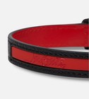 Christian Louboutin Black Glitter Loubicollar Leather Pet Collar-medium