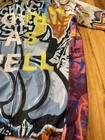 Most Pains Nathan Graffiti Men Size Medium Full Zip Cycling Short Sleeve Jersey