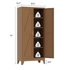 71  Tall Metal Pantry Cabinet  Brown Metal Pantry Storage Cabinet