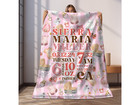 Birth Stats Personalized Baby Blanket  Custom Name Newborn Baby Girl Soft Throw