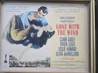1947 1961 Gone With The Wind Original Lobby Cards Set 4 Framed Clark Gable