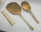 Vintage Hand Heavy Vanity Set Mirror  Brush  Comb