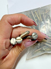 Lot Of 74 Slotted Round Head Wood Screws 2  Long  215  Diameter Plated