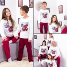Kids    Family Look Pajama Set     Warm Sleepwear With Christmas Print  Winter      
