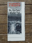 Original 1950 s Summit County Colorado Map Brochure Dillon Kokomo A-basin Tiger
