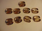 Lot Of 9 Cub Scout Bsa Webelos Gold   Navy Blue Neckerchief Slides