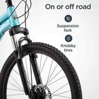 Women s 27 5  Al Comp Mountain Bike Off Road Tires  21-speed Bicycle  Teal