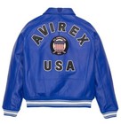 Men s Avirex Real Leather Bomber Jacket - Authentic American Pilot Flight Jacket
