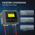 10amp Dual Rc Lipo Battery Charger For Lipo lihv life lilon nicd nimh Discharger