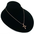 3 Black Velvet Necklace Chain Bust Showcase Displays