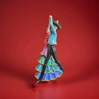 D  a De Los Muertos Dancing Skeleton Couple Figurine Hand Painted Resin Decor