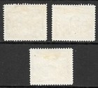 Colombia Scott  520-522 Vf Used Overprint Wwii Leaders Issued 1945