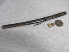 Antique Wakizashi Koshirae Mounting Edo Period No Blade Tsuba Saya From Japan