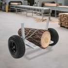 Heavy Duty Log Holder Cart Logging Dolly Skidder With Chain 1600 Lbs Capacity
