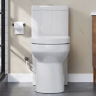 Modern One Piece Toilet Compact Toilet 10  rough In Dual Flush Small Bathroom