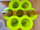 Beaba Multiportion Silicone Baby Food Storage Container Lime Green