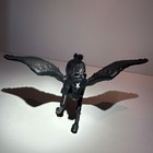 2007 Papo Black Winged Pegasus Horse Figurine Toy 8 5  Wingspan