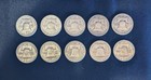 Lot Of 10 Franklin Half Dollars In Circulated Condition Date Ranges 1951-1963