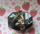 Vintage Painted Porcelain Trinket Box Vicorian Girl Painting Home Decoration Vtg