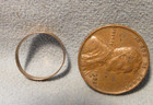 Victorian 10k Yellow Gold Infant Baby Child Etched Band Ring   Size 2