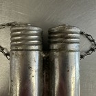 Swedish Mauser  M96  M38  M94 Oil Bottle M1896 Metal Vintage 3 5    Chained Lids