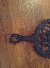 1948 Vintage Jzh Cast Iron Large Footed Trivet