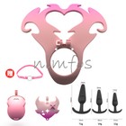 3d Resin Sissy Male Chastity Belt Cage Lock Shackle Restraint Device