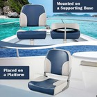Goplus Low high Back Boat Seats Folding Boat Seat Stainless Steel Hinges