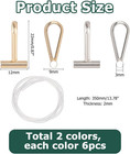 12pcs 2 Colors Brooch Converters Brass Pin To Pendant Converter Golden And Silve