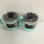 Lot Of 2 Yeti Rambler 14 Oz Stainless Steel Mug With Magslider Lid -  Sea Foam