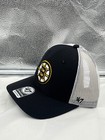 Boston Bruins Nhl  47 Brand Black Trucker Mesh Adjustable Snapback Hat