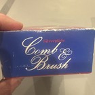 New Vtg 70s Silver Plated Vanity Brush   Comb Set Princess Hair Set Rose Design 