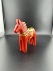 Vintage Nils Olsson Swedish Wood Dala Horse Hand Painted