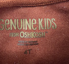 Genuine Kids From Oshkosh Girls Dress 4t Rust Orange Belted Zip Front