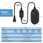 Hygger Aquarium Heater Submersible Fish Tank Adjustable 15w 25w 50w 100w 150w