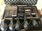 Hme Clear-com Wireless Intercom System Base 3 Beltpacks 5 Headsets Charger Case
