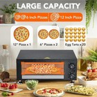 Commercial Electric Pizza Oven 12  1100w Stainless Steel Pizza Maker With Timer