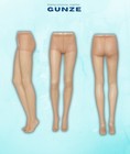 3-pack Gunze Sabrina Dry-touch Stockings M-l Uv Protection Natural Beige Japan