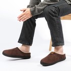 Men s Moccasin Slippers - Indoor Outdoor Warm Fuzzy Lined House Shoes For Men   