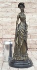 Handcrafted Art Nouveau Victorian Style Designer Bronze Home Office Figurine Art