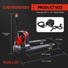 4400lbs Capacity 45  X 27  Full Electric Pallet Jack  48v Lithium Battery Truck
