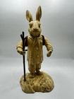 Antique Cast Iron Rabbit Bunny Doorstop Or Garden Decor Rare 9   